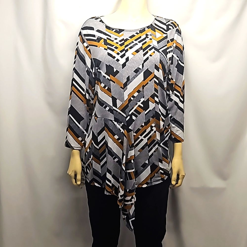 Alfani Geometric Tunic Top